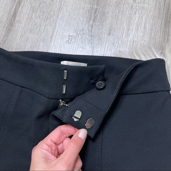 Anthropologie The Essential Slim Pants Ankle Zip Black - Picture 5 of 10